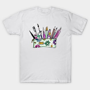 Brush Case Watercolor T-Shirt